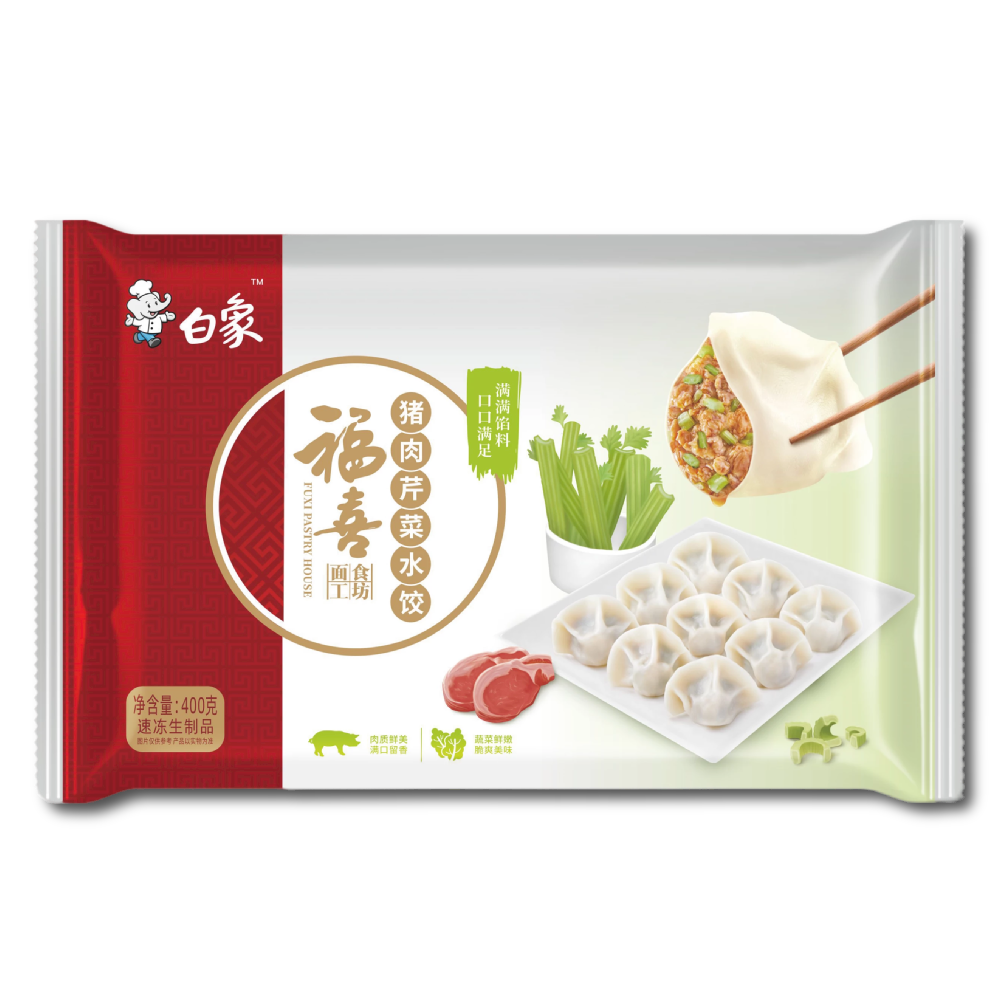 白象福喜猪肉芹菜水饺