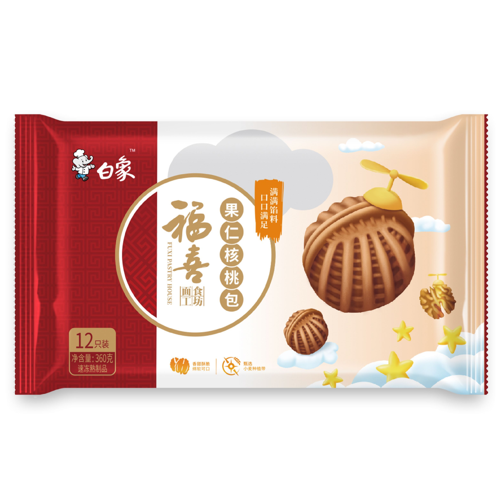 白象福喜果仁核桃包