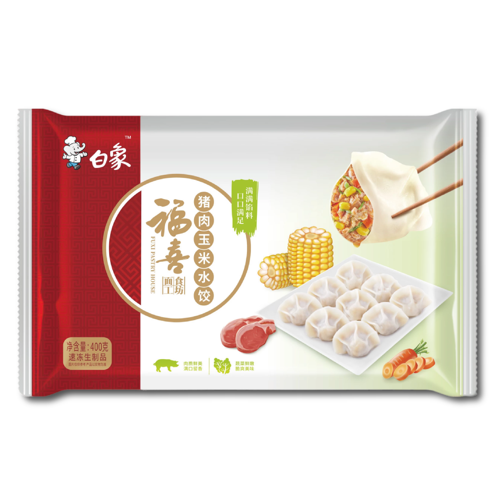 白象福喜猪肉玉米水饺